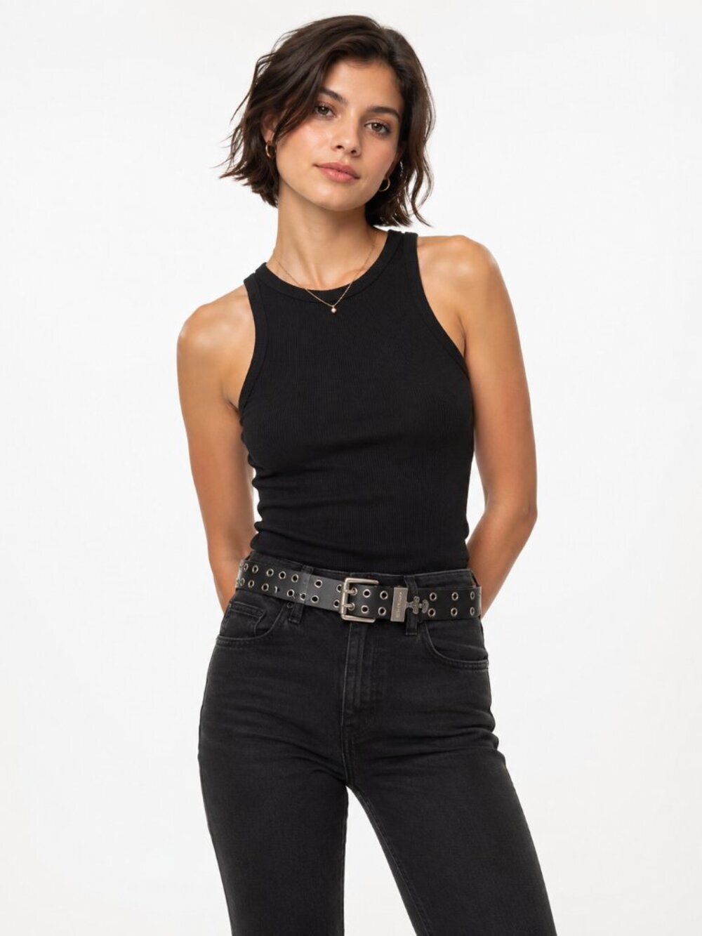 Great Northwest Clothing Company Leather Double Grommet Reversible Belt